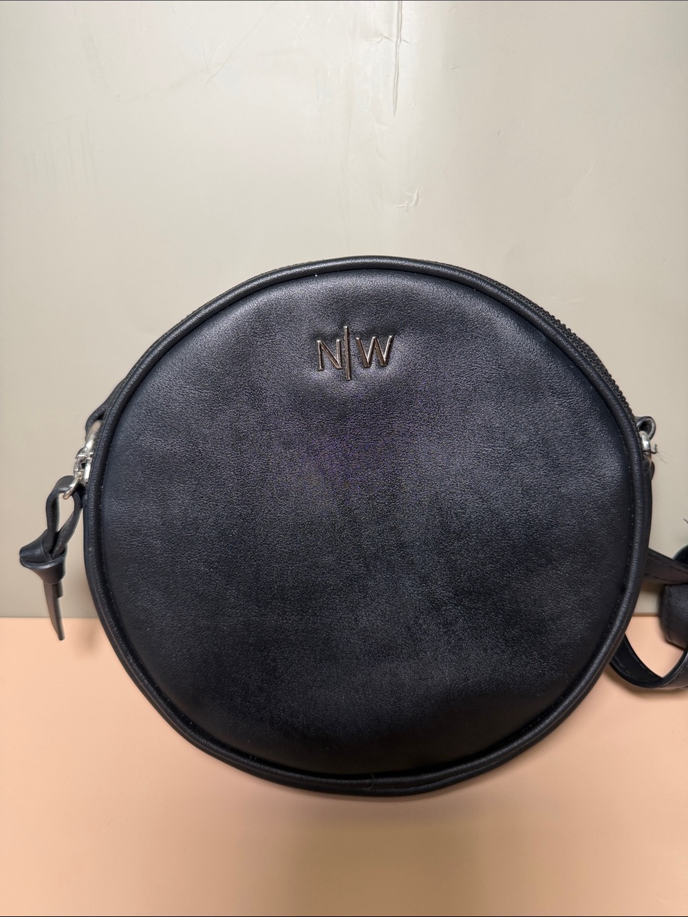 Nine West Black Round Crossbody Bag